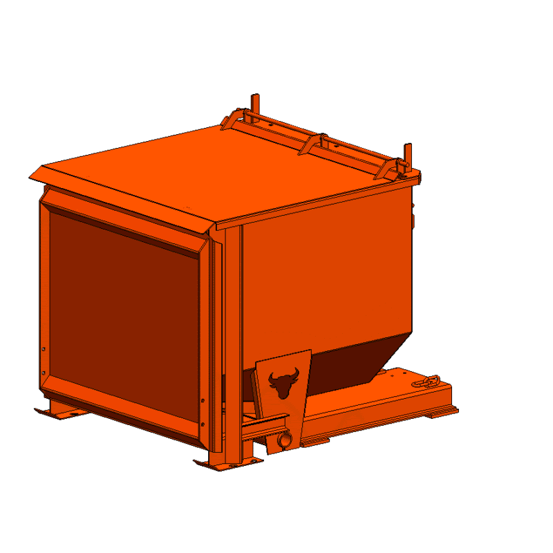 1/2 Yard Hopper with Hinged LId