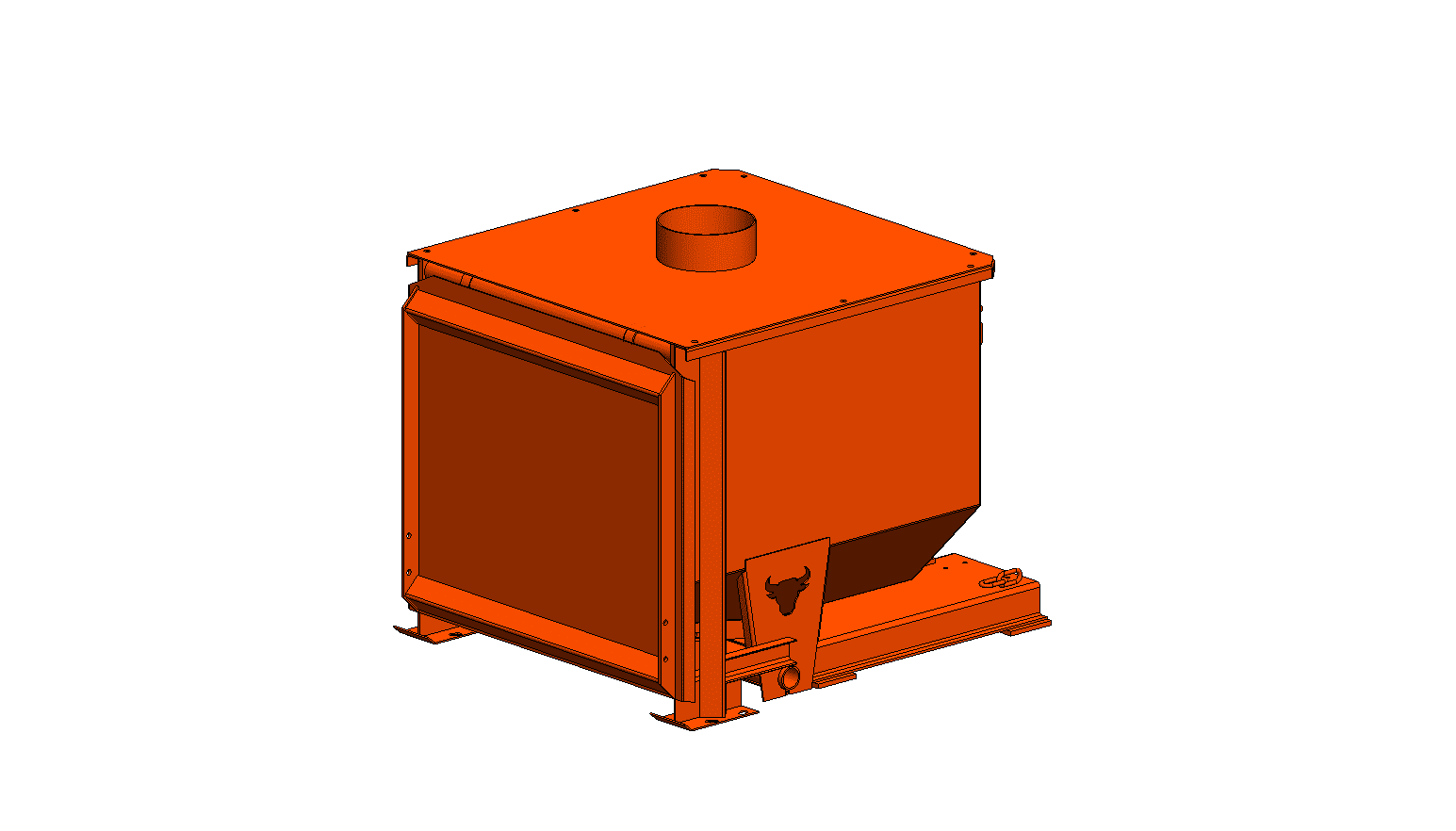 460-3004-1-1:2YardHopperwDuct Top