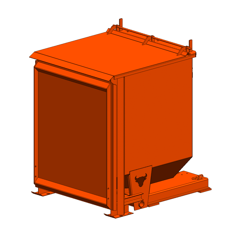 3/4 Yard Hopper with Lid