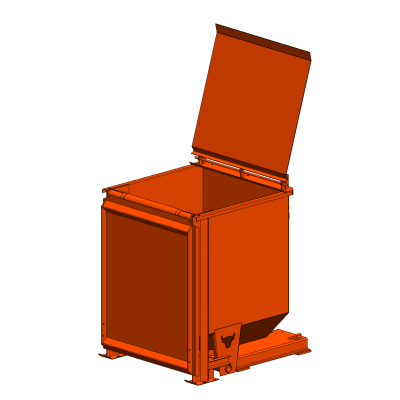3/4 Yard Hopper with Lid