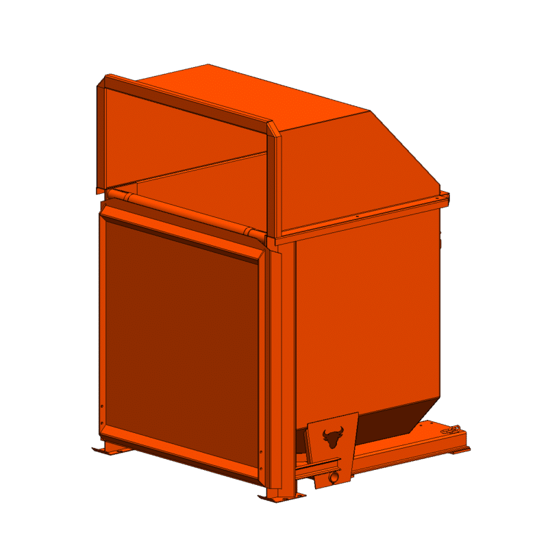 1 1/2 Yard Hopper with Hood