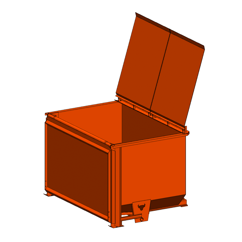 3 Yard Hopper with Lid