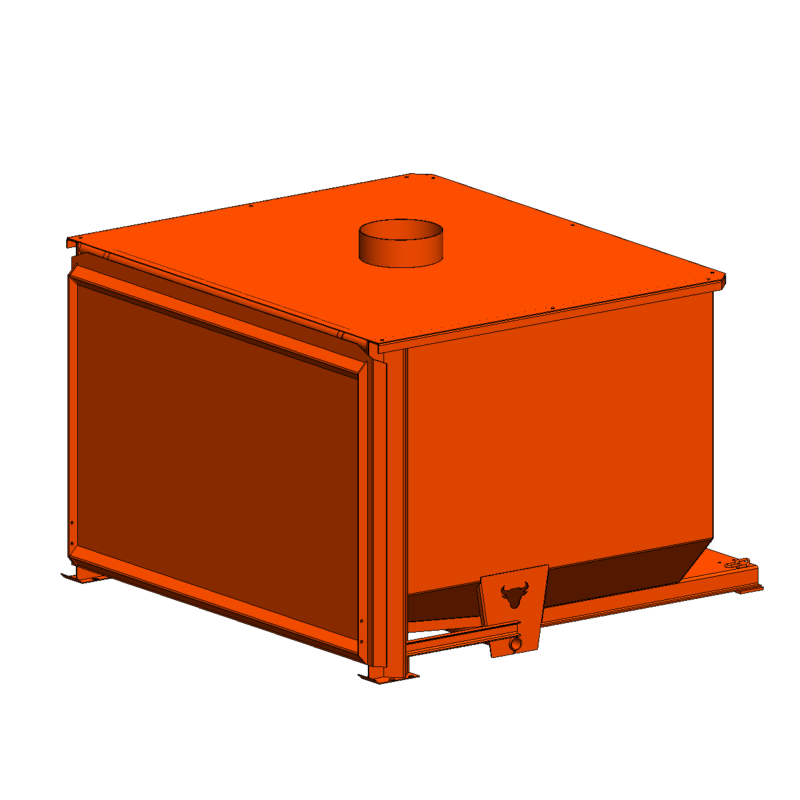 4 Yard Hopper Duct Top
