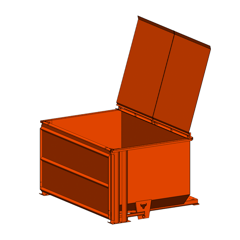 5 Yard Hopper with Lid