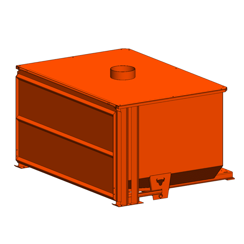 5 Yard Hopper with Duct Top