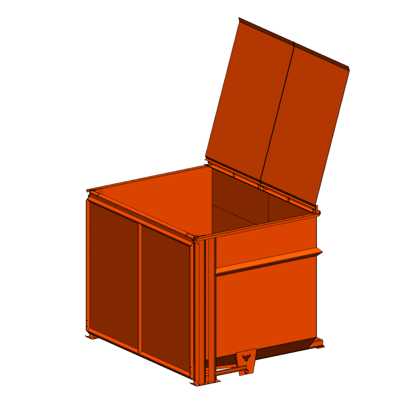 10 Yard Hopper with Lid